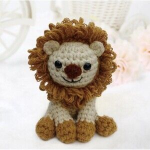 DIY Full Crochet Kit For Beginners Amigurumi Lion + Video Tutorial